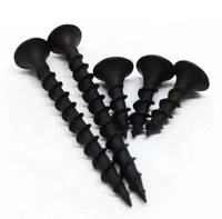 Vis à cloison sèche YPH Phillips à tête trompette noire, haute qualité, bon prix, M3, acier zingué, titane, métal inoxydable, pouces et métrique