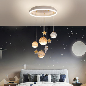 <span class=keywords><strong>Lampadario</strong></span> a LED con Design del Sistema Solare, Stile Nordico, <span class=keywords><strong>per</strong></span> Camere dei Bambini - Product Image 6
