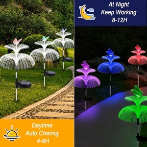 Luces Solares de Fibra Óptica con Forma de Medusa, 7 LED, Acero Inoxidable, Impermeables, para Jardín, Camino, Iluminación de Calle - Product Image 4
