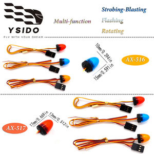 RC multi-fungsi berkedip berputar lampu LED Bar lampu alarm untuk 1/14 Tamiya traktor polisi 1/10 Crawler truk RC bagian mobil - Product Image 1