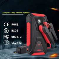 Nouveau Démarreur de Batterie Portable 12V Multifonctionnel pour Véhicules 6000mAh avec Clip Intelligent et Éclairage – Alimentation d'Urgence pour Voitures