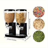 Distributeur d'aliments secs rotatif pour noix de petite taille, bonbons, haricots, riz, organisateur de cuisine garde-manger pour garder en ordre