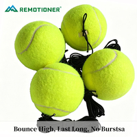 Ensemble d'entraînement de tennis portable avec balle à rebond élevé et cordon élastique durable pour jeunes et adultes débutants, personnalisable