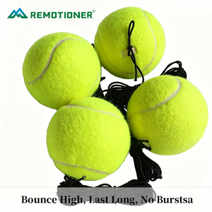 Set <span class=keywords><strong>de</strong></span> Entrenamiento <span class=keywords><strong>de</strong></span> <span class=keywords><strong>Tenis</strong></span> Portátil <span class=keywords><strong>con</strong></span> <span class=keywords><strong>Pelota</strong></span> <span class=keywords><strong>de</strong></span> Alto Rebote y <span class=keywords><strong>Cuerda</strong></span> <span class=keywords><strong>Elástica</strong></span> Resistente para Jóvenes y Adultos Principiantes, Personalizable - Product Image 4