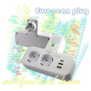 <span class=keywords><strong>Regleta</strong></span> <span class=keywords><strong>de</strong></span> Enchufes LED Multifuncional Blanca <span class=keywords><strong>5</strong></span> en 1 <span class=keywords><strong>de</strong></span> 10A y 2500W con Diseño <span class=keywords><strong>de</strong></span> Enchufe Europeo para Uso en el Hogar y la Oficina, Directo <span class=keywords><strong>de</strong></span> Fábrica - Product Image 6