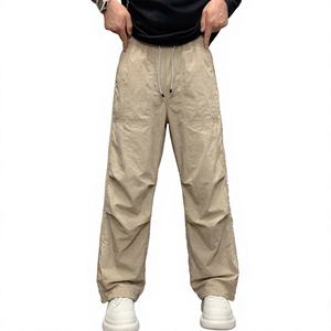 <span class=keywords><strong>Pantaloni</strong></span> da <span class=keywords><strong>Uomo</strong></span> in Nylon Stile Paracadute, Taglio Ergonomico 3D, Leggeri e ad Asciugatura Rapida, <span class=keywords><strong>Pantaloni</strong></span> Cargo Urbani Techwear Streetwear - Product Image 5