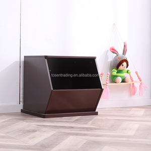Cube de rangement ouvert en bois moderne pour expresso – Organisateur pour enfants, table d'appoint et table de chevet, armoire à jouets pour tout-petits - Product Image 2