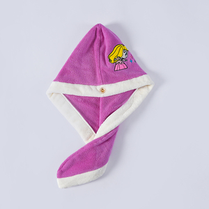 Bán Buôn Nhà Máy Trực Tiếp Formaldehyde-Miễn Phí San Hô Lông Cừu Khô Tóc Cap Với Thêu Gradient Màu Thấm Tóc Khô Khăn - Product Image 1