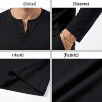 Fabricant OEM, chemise pour homme à manches longues, coupe slim décontractée, coton de haute qualité, t-shirt uni brodé personnalisé, jersey, 7758