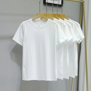 Camisetas Personalizadas Baratas con Logotipo, Ropa para Hombre, Color Sólido, Cuello Redondo, Algodón, Unisex - Product Image 3