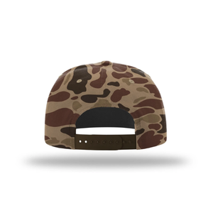 High Quality Unstructured 5 Panel Snapback <b>Hat</b> <b>Flat</b> Brim Embroidered Logo Digital Printing Camouflage Sport Rope <b>Cap</b> For Hunting - Product Image 2