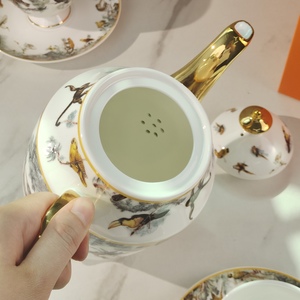Service à thé en porcelaine fine de style européen, série Jungle, best-seller - Product Image 6