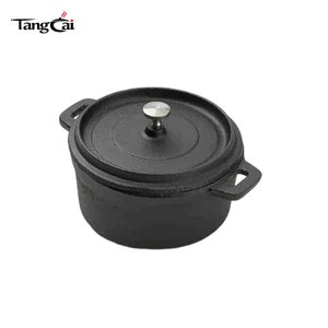 Mini ensemble <span class=keywords><strong>de</strong></span> batterie <span class=keywords><strong>de</strong></span> cuisine en fonte pré-assaisonnée, comprenant un faitout ovale et un plat à <span class=keywords><strong>gratin</strong></span>, pour <span class=keywords><strong>gratin</strong></span> <span class=keywords><strong>de</strong></span> <span class=keywords><strong>légumes</strong></span>, tarte aux fruits et service <span class=keywords><strong>de</strong></span> table en restaurant - Product Image 2