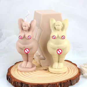Molde de silicona 3D con forma de cuerpo humano, tamaño grande y voluptuoso, <span class=keywords><strong>para</strong></span> yoga, resina, yeso, chocolate, velas, jabón, de DIY Craft Supplies - Product Image 2