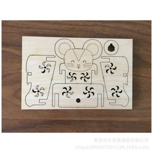 Custom <b>Laser</b> <b>Cut</b> Wooden Model Decorative Ornament For DIY Craft <b>Wood</b> Planks Nature Style - Product Image 3