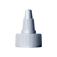 Capuchon applicateur à pointe torsadée blanc/noir 20/410 24/410 28/410 pour bouteilles souples de solvants, huiles, peintures et encres