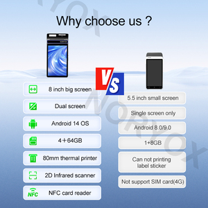 New Android 14 nb80t Android cầm tay di động POS Máy thiết bị đầu cuối thanh toán nhà hàng hệ thống POS cho bán lẻ kinh doanh nhỏ POS - Product Image 4