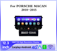 Krando 12,3 pulgadas Android navegación coche estéreo REPRODUCTOR DE DVD para Porsche Macan 2010-2016 Instalación de tablero pantalla dividida DSP