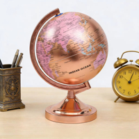 Globo Flotante 3D de 20 cm, Herramienta de Enseñanza de Geografía para Estudiantes, Base de PVC de Color, Decoración de Escritorio, Globo Terráqueo para el Aula