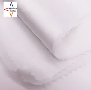 Material de impressão do tecido da chiffon do cetim 30d branco fino e sedoso para fazer lenço