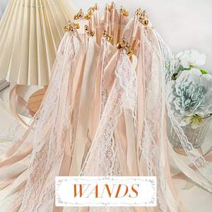 ริบบิ้นลูกไม้ประดับงานแต่งงาน ไม้กายสิทธิ์นางฟ้าพร้อมกระดิ่ง สำหรับกิจกรรม ปาร์ตี้สละโสด วันหยุด ริบบิ้นประดับ ไม้กายสิทธิ์ สายรุ้งประดับ - Product Image 1