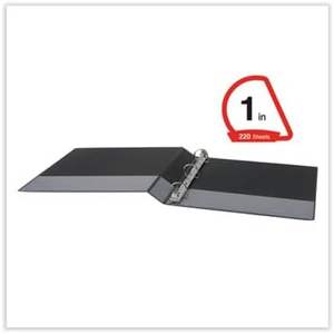 UNV20741PK Universal 11 X 8.5 1-Inch Capacity Slant D-<b>Ring</b> View <b>Binder</b> 3 <b>Rings</b>-Black (12/Carton) - Product Image 5