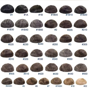 Perruque pour hommes à <span class=keywords><strong>cheveux</strong></span> courts, style Q6, 100% <span class=keywords><strong>cheveux</strong></span> humains, couleur # Système 1B Baisite Hair - Product Image 5