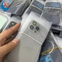 Carcasa Trasera + Marco de Placa Metálica con Cristal Magnético y Tapa de Batería para iPhone 14 15 16 17 Pro Max 14Plus 15Plus 16Plus 17Air