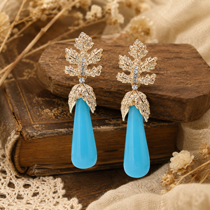 Orecchini vintage a forma di foglia d'acero, eleganti orecchini pendenti in stile boho, colore oro, accessori di bigiotteria alla moda per donna - Product Image 1