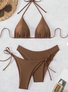 Bikini Estivo 2026 Tinta Unita Set 3 Pezzi - Product Image 2