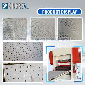 Machine de perforation automatique pour dalles de plafond en plâtre 600x600 1200x2400mm, perforation acoustique de plaques de plâtre à trous ronds et carrés - Product Image 3