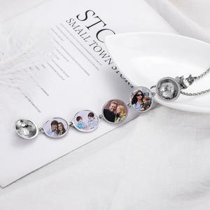 Kalung liontin Foto 4 ajaib, Kalung sayap malaikat mengapung memori, Kalung liontin 4 foto ajaib - Product Image 3