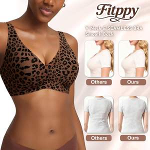 Soutiens-gorge sans fil Jelly pour femmes, sans armatures, décolleté plongeant, push-up, sans coutures, confortables, bralettes pour t-shirts, soutiens-gorge de tous les jours - Product Image 2