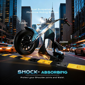Moto électrique à suspension intégrale eAhora M1P, autonomie de plus de 40 miles, batterie 60V 30Ah, moto électrique pour adultes - Product Image 4