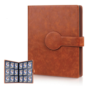 PU Cover Trading Case Binder Pockets Sleeves Collector Album Storage Holder Pokemon Card Folder With Zipper For Boy Girls