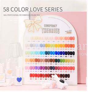 Esmalte de Uñas en Gel UV de 58 Colores, Descuento Mixto de Alta Calidad, Pegamento Popular Sweetheart, Un Color por Botella para Salones de Uñas - Product Image 2