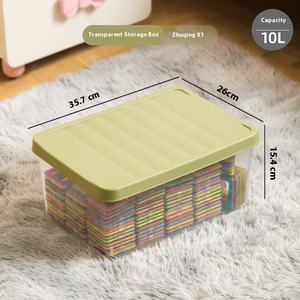 CityLife Modern 43L PP Caja de juguetes transparente para niños Artefacto de almacenamiento rectangular de gran capacidad para inyección de bloques <span class=keywords><strong>Lego</strong></span> - Product Image 6