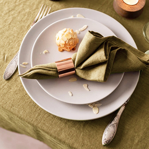 Servilletas de tela de lino y algodón para cocina, servilletas de tela verde oliva personalizadas para cóctel, cena, Navidad, fiesta, boda, restaurante - Product Image 4