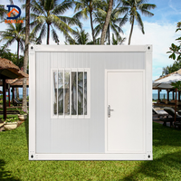 20ft modulaire préfabriqué en acier bureau à domicile mobile maison conteneur extensible portable panneau sandwich emballé à plat pour villa