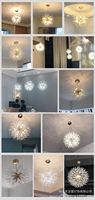 Lampes suspendues en cristal de pissenlit de plafond pour mariage