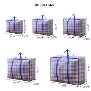 Embalaje de ropa personalizado resistente al agua, bolsa de almacenamiento móvil de gran tamaño reutilizable laminada, gran servicio pesado - Product Image 5