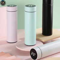 Bouteille d'eau intelligente de 480 ml avec affichage de la température LED, thermos en acier inoxydable, gourde isotherme anti-fuite
