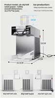 Machine à glace coréenne style flocon de neige, commerciale, pour slushies et glace pilée, à brancher, pour les salons de thé à bulles