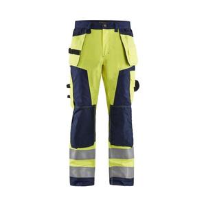 BLAKLADER - 156818113389D104 Pantalon d'artisan haute visibilité Jaune/Bleu marine-EAN 7330509402405 HI-VIS WORKWEAR - Product Image 1