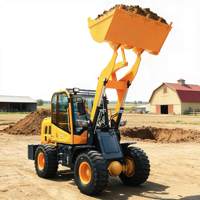 Mini-chargeuse télescopique 4x4 à forte puissance pour travaux de terrassement, machine agricole hydraulique – Vente chaude usine