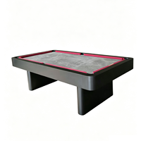 Table de billard professionnelle de luxe 9FT en marbre et ardoise avec cadre en bois massif, personnalisable, modèle 2026, à vendre
