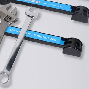 <span class=keywords><strong>Barre</strong></span> de rangement magnétique 12 aimants, organisateur mural magnétique pour outils, bande magnétique robuste, support mural pour garage - Product Image 5