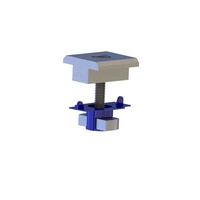 Support de fixation pour panneaux solaires photovoltaïques en aluminium pour toiture – Collier de serrage intermédiaire, collier de serrage d'extrémité, collier de serrage solaire