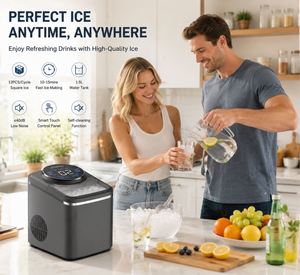 Portable <b>Countertop</b> Square <b>Ice</b> <b>Maker</b> Machine 16KG/24H Self Cleaning <b>Ice</b> Cube <b>Maker</b> with 1.5L Water Tank - Product Image 4