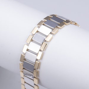 Pulsera de Oro de 14K MSB-567, Joyería Unisex para Uso Diario - Product Image 1